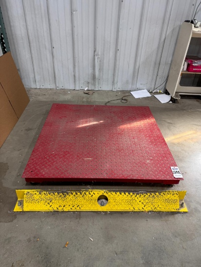 Triner Scale TSM5-44 Pallet Scale with Digital Weighout 5000 Lbs. Capacity SN 117257