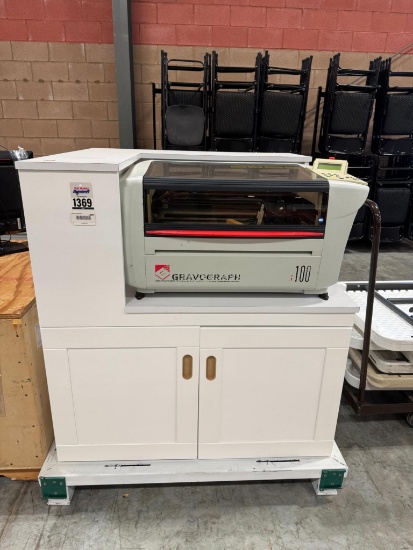 Gravo graph LS 100 2011 Laser Engraver with Stand 100/240 Volt 1Ph SN 87017