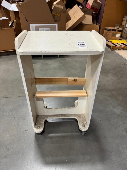 Wooden Computer Cart