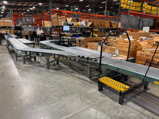 Complete Packaging Conveyor System With 2 Scales