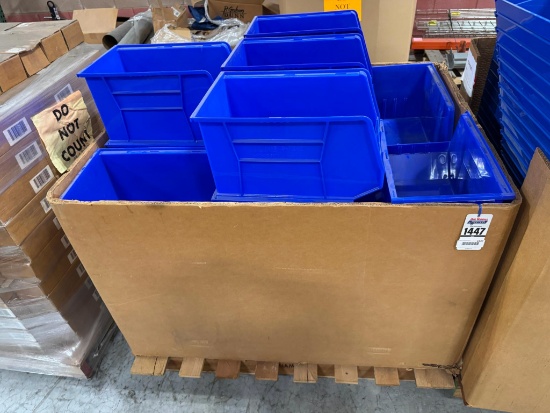 Pallet Lot Blue Plastic Storage Bins