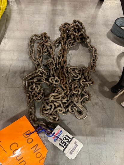 5/16'' x 20' Chain with 2 Hooks