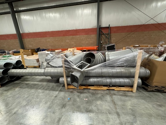 Pallet of Misc. Dust Collection Pipe