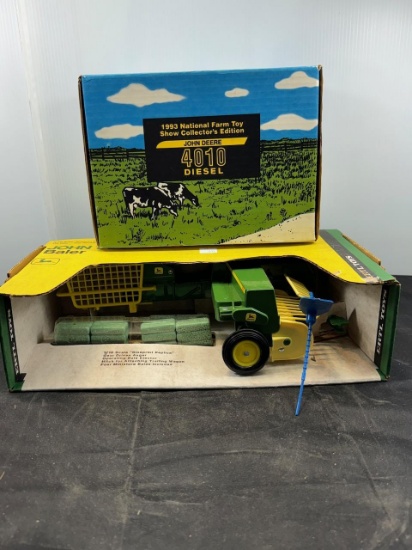 2 1/16 scale John Deere 4010 Diesel and Baler N.I.B.