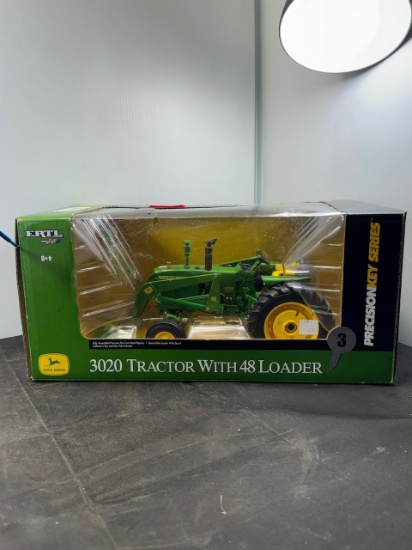 1/16 scale John Deere 3020 Tractor W 48 Loader Hi Detail N.I.B.