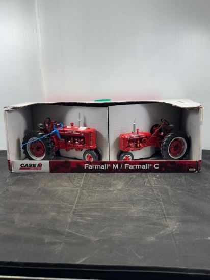 1/16 scale Farmall M-Cub Set 2 Tractors N.I.B.