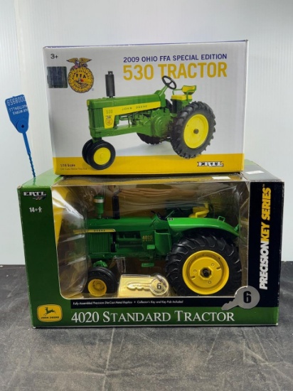 2-1/16 scale John Deere 4020 and 530 N.I.B