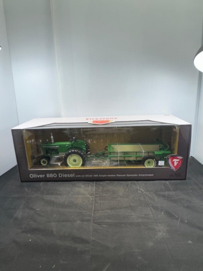 1/16 scale OLIVER 880 Diesel w 470 Manure Spreader Firestone Limited Edition N.I.B. WOW