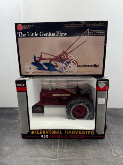 2 1:16 scale 450 IH Tractor and Precision Plow N.I.B