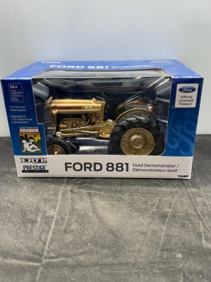 1:16 scale Ford 881 Gold Demo Tractor Super Rare