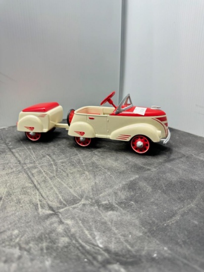 Model Pedal car custom Pioneer w trailer 1940