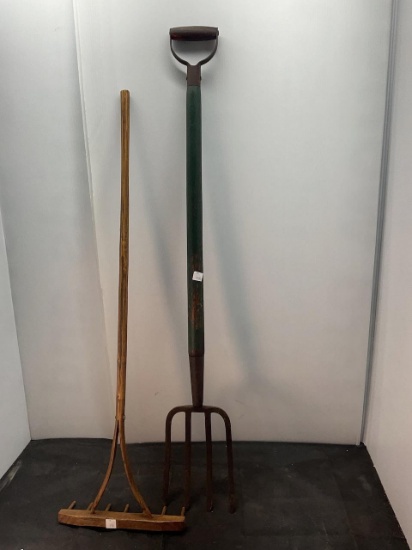 Child's Potato Fork and Rake