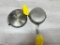 Wagner Toy Skillet and Griddle, both Chrome Plated
