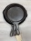 3- National Cast Iron skillets #7, # 8, & #9, all w/ heat rings