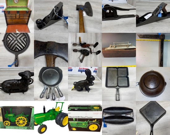 Thursday Tools, Cast Iron and antiques