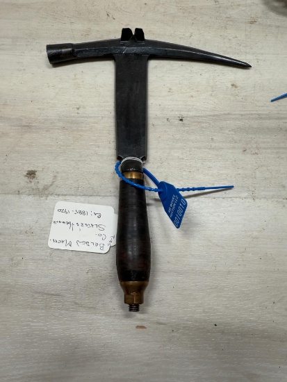 BELDEN MACHINE Co. SLATER'S HAMMER Ca: 1885-1920