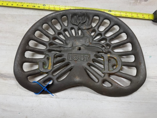 JD 1847 cast iron tractor/ implement seat