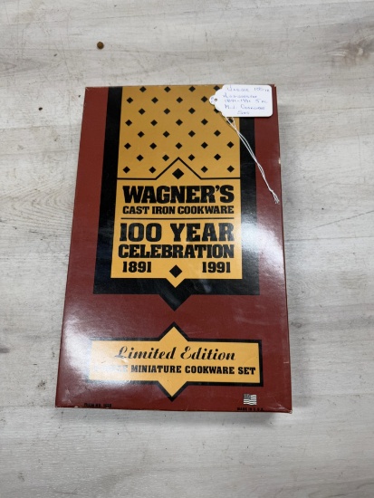 WAGNER 100 YR ANNIVERSARY 1891-1991 5 PC. MIN. COOKWARE SET