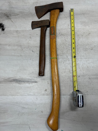 2- Small Axes, one Norlund pattern and one small camp hatchet