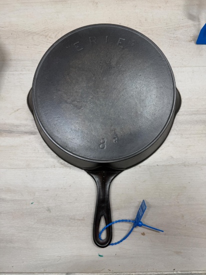 Erie no. 8 Cast Iron Skillet w/ heat ring
