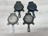 4- Griswold Cast Iron Ashtrays