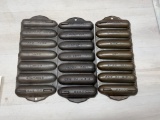 3- Griswold no. 273 Corn Stick Pans