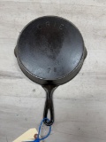 #7 Erie Cast Iron Skillet, w/ heat ring, Pattern Mark