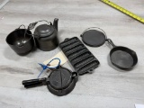 Wagner ware Toy Set Tea Kettle, Corn stick pan, Waffle iron, Griddle and more