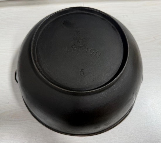 Rare! Marion #5 Arc Logo Cast Iron Scotch Bowl