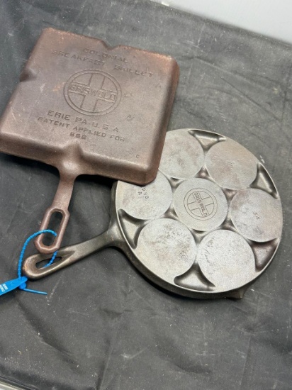 Griswold #566 Colenial Skillet and #34 biscuit