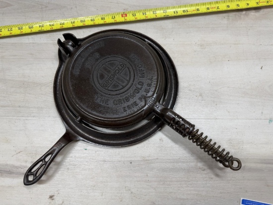 American Griswold No. 9 Cast Iron Waffle Maker