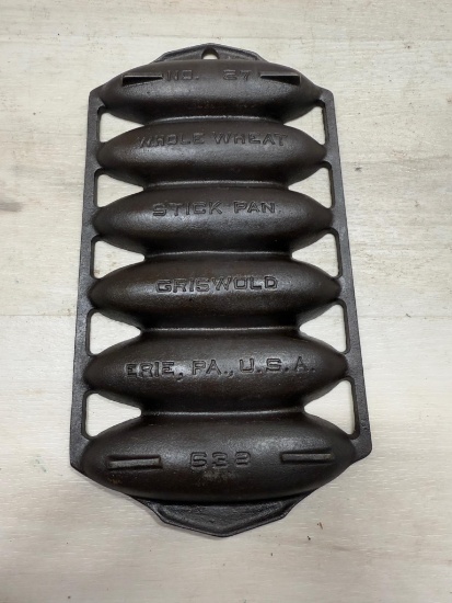 Griswold cast iron no. 27 Corn or Wheat Stick pan