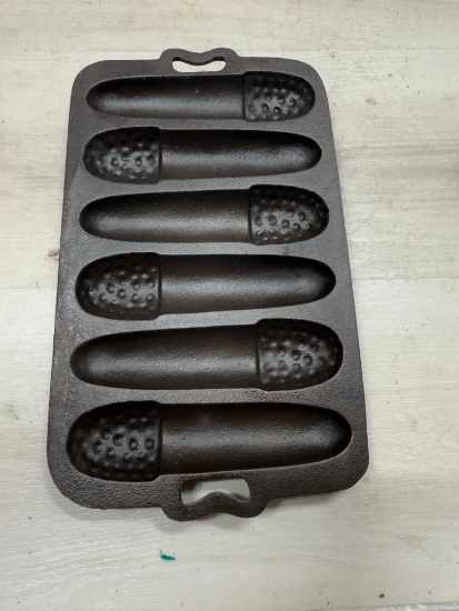 John Wright Cast Iron Acorn Corn Bread Pan