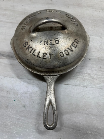 Wagner Ware Plated No. 5 Skillet w/ skillet cover