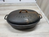 Griswold Slant Logo no. 7 Oval Roaster w/ lid
