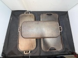 3 Cast iron Griddles inc. Lodge & SK