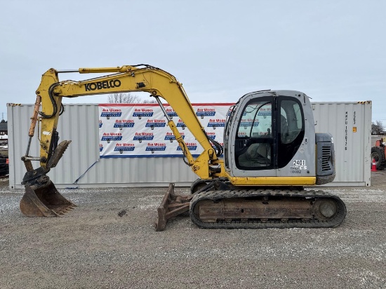 (Inv.42233) Kobelco Model SK80CS-1E Excavator with rubber tracks, SN L504-02477, 6199 hrs.