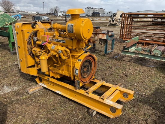 (Inv.39306) 1974 Cat 333G Natural Gas Engine, 1100 Hrs, Was Used As A Backup At County Court House,