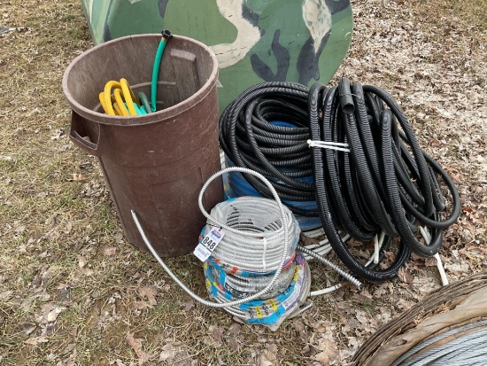 Lot Of Plastic Flex Pipe, Garden Hoses, 3 Rolls Alflex 1/2" Aluminum Tubing