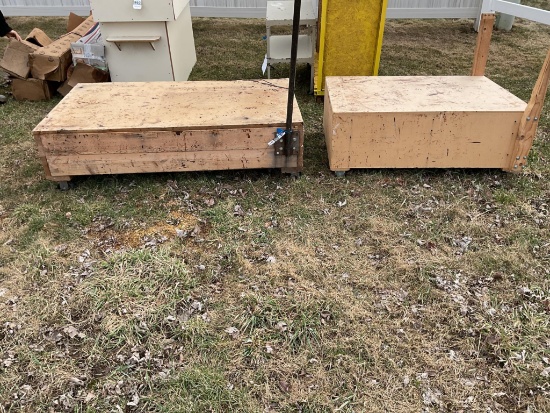 2 Wooden Carts