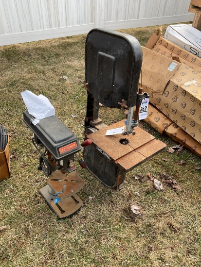 Bench Top Bandsaw and Drill Press