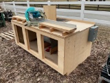 (Inv.19295) Makita Chop Saw/Bench & Air Cleaner Combination, 120v