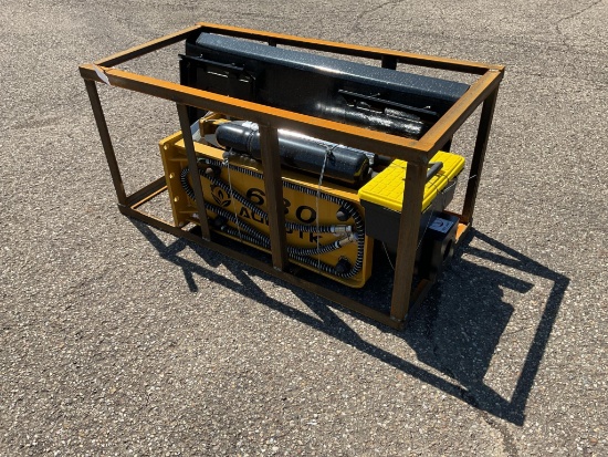 New Unused AGT Model SSHH680 Hydraulic Hammer Skid Loader Attachment