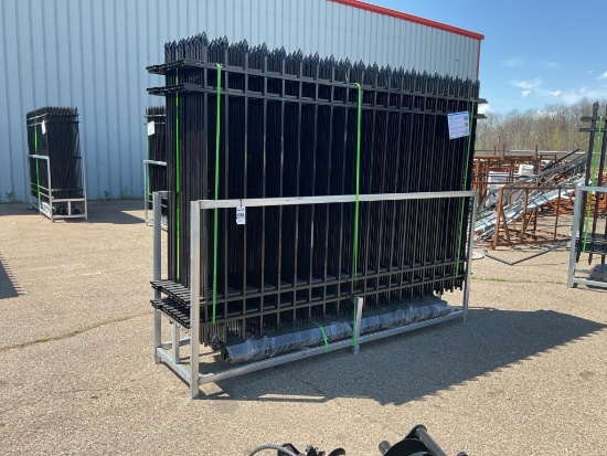 New Unused Fens Model FEN20 Galvanized Steel Fence, Lead Free Powder Coated