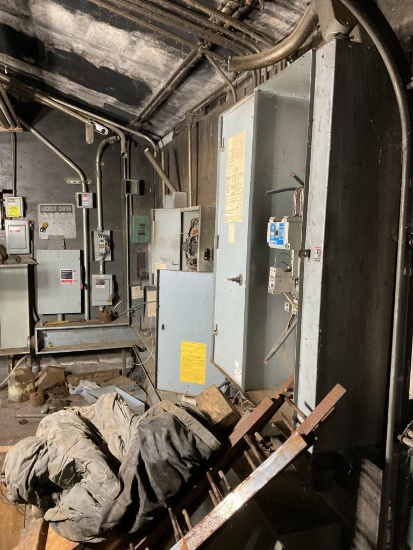 Control Panels and Breaker Boxes Mounted on 2 Walls, Located In Heuvelton, Ny.