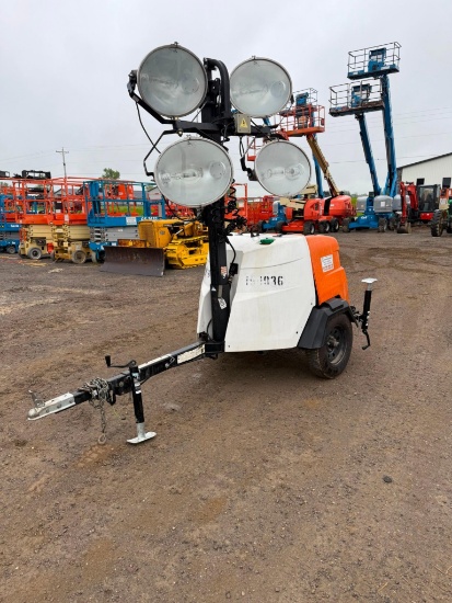 Generac Model MLT6SK-STD3 Towable Light Tower, 6000 Watt, 1,817 Hours, Located In Apple Creek, Ohio