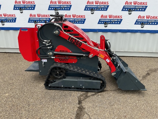 New Unused EGN Model EG360 Compact Track Loader, 13.5 Hp Gas Engine, 40" Bucket, Aux. Hydraulics