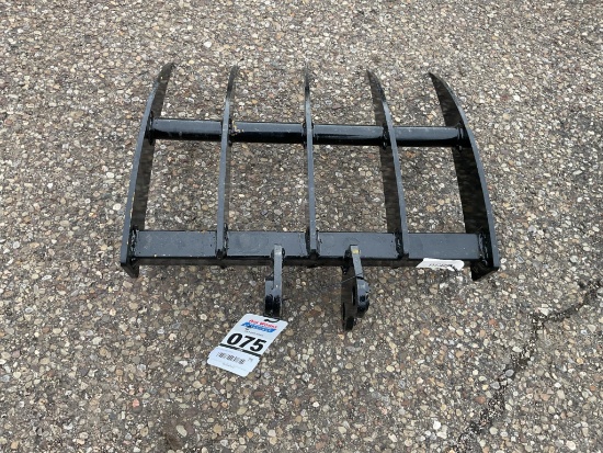 New Unused Miva Mini Excavator Rake Attachment