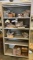 Metal Sliding Door Storage Cabinet With Contents, Senco Staples
