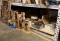 Contents On shelf Of Lot 107, Large Quantity Of Door Latches And Hardware, Brass Faucets,